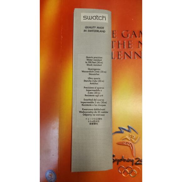 Swatch Watch GLORIOUS RUNNER GK295PACK1 1999 Olympic Specials New In Box - Picture 14 of 15